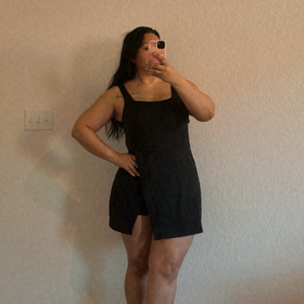 All in Motion Black Mini Dress